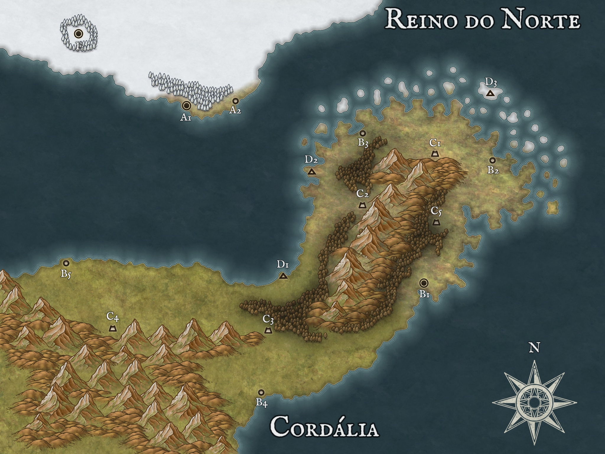 Mapa de Cordália